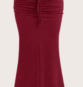 Falda Larga Aries con Fruncido - Elegancia Zodiacal