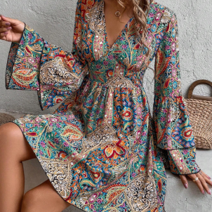 Vestido Estampado Flor de Capricornio